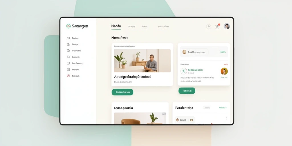 Tampilan awal yang menarik dan user-friendly.
