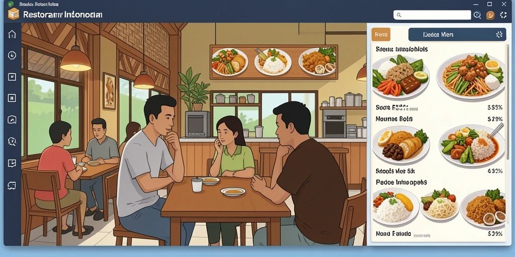 Screenshot menunjukkan antarmuka utama yang intuitif.