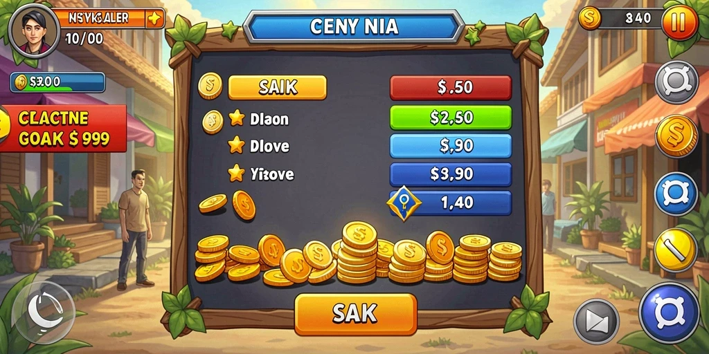 Screenshot menunjukkan tampilan antarmuka permainan slot yang mengesankan.