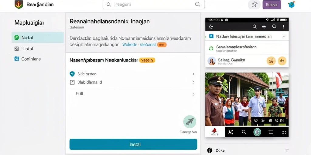 Tampilan grafis yang menarik dan penuh warna.