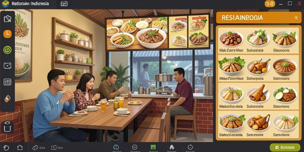 Tampilan permainan yang memukau dan mudah dinavigasi.