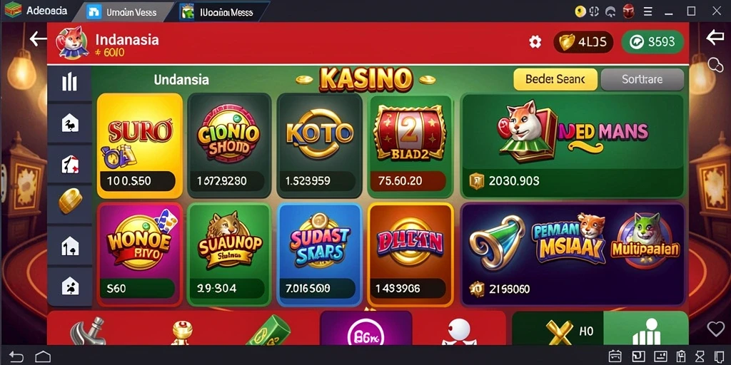 Tampilan awal permainan yang menarik dan intuitif.