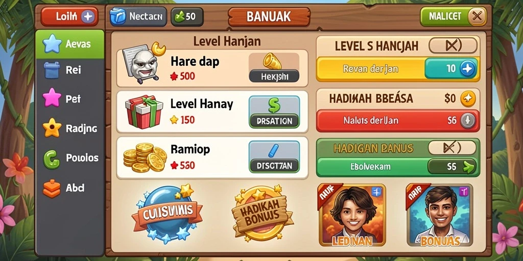 Tampilan awal aplikasi SAKTI77 yang menarik.
