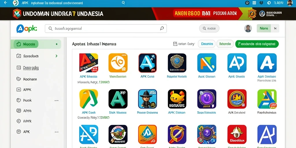 Tampilan antarmuka utama yang menarik.